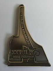 Medal 28 Biegu Zaślubin 2014 (awers)