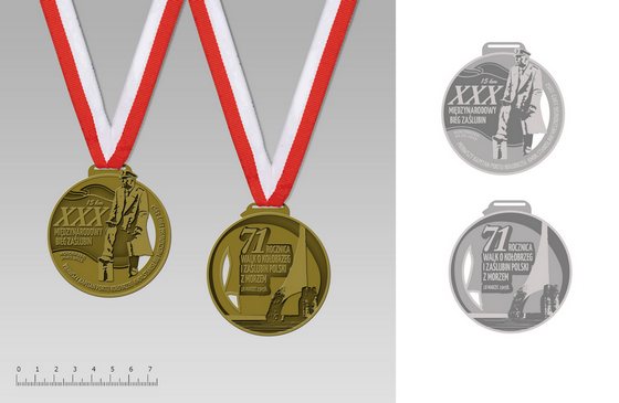 Medale 30 Bieg Zaślubin Kołobrzeg 2016r